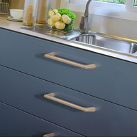 Poignées de meuble classiques et simples, sur mesure OEM, avec interaxe de 128 mm, pour tiroirs de cuisine.