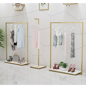 الذهب الملابس رفوف الملابس - Product Image 1