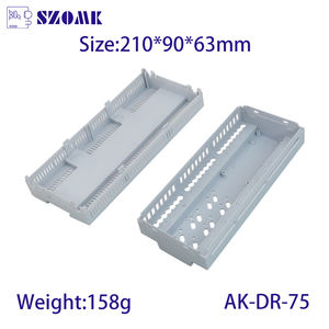 АБС-пластик светодиодная (LED) контрольная распределительной коробки огнестойкие UL94-V0 коробка из пластика Электрический счетчик электроэнергии на din-рейку корпус - Product Image 5