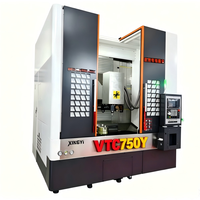 Tour vertical CNC 750D à 12 stations avec tourelle motorisée, axe Y étendu, pour usinage de métaux, certifié CE ISO 9001
