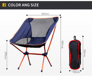 Silla Plegable para Exteriores a Precio de Fábrica, para Camping, Playa, Pesca, Diseño Moderno con Metal y Madera para Jardín, Logotipo Personalizable - Product Image 3