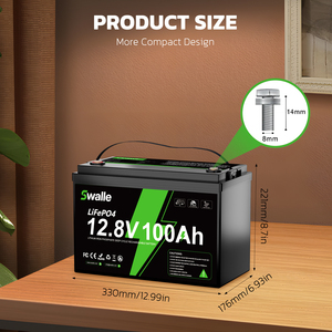 Batteria a Ciclo Profondo Lifepo4 12v 100ah 200ah 300ah, Batteria agli Ioni di Litio di Grado A con BMS Bluetooth, Garanzia di 5 Anni - Product Image 3