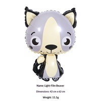 Nouveau ballon animalier mignon en forme de renard, pingouin, lapin pour la décoration de fête d'anniversaire d'enfants
