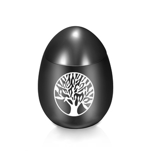 Urne en forme d'œuf en argent, bijoux en acier titane, cendres <span class=keywords><strong>de</strong></span> crémation, souvenir, Mini urne commémorative, <span class=keywords><strong>pendentif</strong></span> d'<span class=keywords><strong>arbre</strong></span> <span class=keywords><strong>de</strong></span> <span class=keywords><strong>vie</strong></span> - Product Image 3