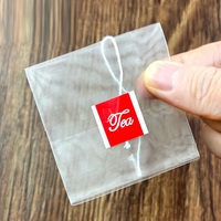 Filtre jetable se pliant de sachet à thé d'étiquette en nylon avec le matériel de fibre de maïs
