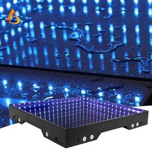 Panel de Espejo Infinito Magnético de Vidrio Templado con Luces de Escenario, Efecto 3D, Pista de Baile LED para Bodas y Fiestas - Product Image 1