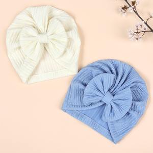 Gorro de Invierno Cálido para Recién Nacidos, Unisex, Color Sólido, Gorro de Punto con Lazos, Accesorio de Ropa para Bebés al por Mayor - Product Image 4