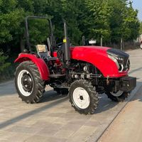 Mini 4WD 4x4 traktor pertanian dengan Cab 40hp sampai 80hp mesin pompa dan Gearbox komponen inti