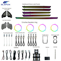 Für Honda Breeze 2023-2025 Glefon 64 Farben App-Steuerung 12V 3-5W Auto-Innenraum-Ambientebeleuchtungs-Set Plug-and-Play Atmosphärenlampe