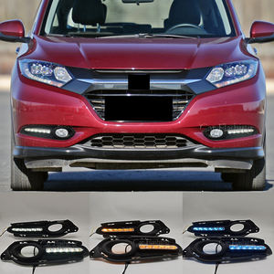 Luces LED DRL para Honda <span class=keywords><strong>HRV</strong></span> HR-V Vezel 2015 2016 <span class=keywords><strong>2017</strong></span> 2018 con Luz de Giro Amarilla, Cubierta de Luz Antiniebla, Luz de Circulación Diurna - Product Image 1