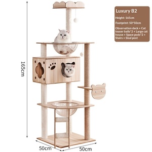Conception personnalisée d'<span class=keywords><strong>appartement</strong></span> pour <span class=keywords><strong>chat</strong></span> et maison pour animaux de compagnie avec structure d'escalade en sisal et jouets pour chats, <span class=keywords><strong>accessoires</strong></span> pour animaux de compagnie, produits pour animaux de compagnie, arbre à <span class=keywords><strong>chat</strong></span> - Product Image 4