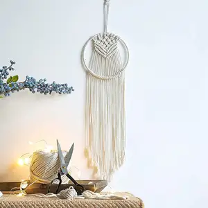 7x30"Macrame Bohemian Tapestry Wall Art Bedroom Apartment Living Room Home Decoration Craft Gift dream catcher wall hanging