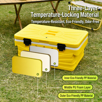 Conteneur isotherme en plastique rotomoulé PP de 31 L pour la livraison de repas en restaurant, chauffe-plats, transporteur de nourriture pour la restauration
