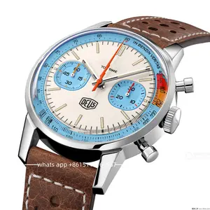 2023 New Luxury Brand TOP TIME Series Men's Watch Professional Aviation Chronograph Quartz Business Automatic Date Sports Watch