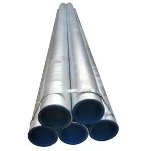 BS 1387 gi pipe with coupling and thread