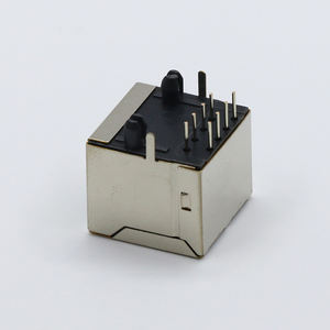 JISJACK 8 puertos Dual <span class=keywords><strong>RJ45</strong></span> Conector hembra Vertical <span class=keywords><strong>RJ45</strong></span> Jack para conectividad Ethernet - Product Image 4