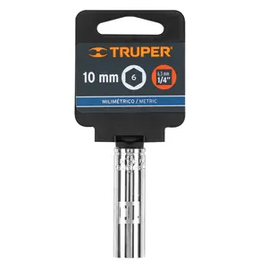 BOX 6 Douille longue de 10 mm, 6 points, entraînement 1/4 po, TRUPER - Product Image 4