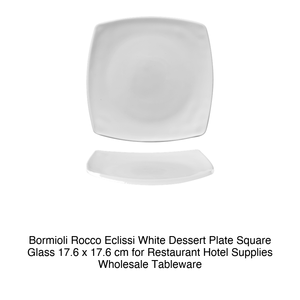 Assiette à dessert Eclissi B.Nco 17,6 × 17,6 cm carrée en verre Bormioli Rocco - Product Image 2