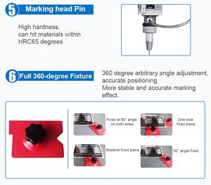 Hoàn hảo Laser máy tính để bàn 4 lái xe theo dõi hoạt động Logo 2D mã vạch <span class=keywords><strong>Dot</strong></span> peen ma trận tên nơi kim loại đánh dấu Máy khắc - Product Image 5