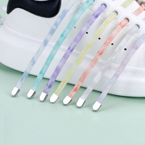 Wholesale Tie-<b>Dye</b> Elastic No-Tie Shoelaces for Children & Adults-Flat Design with Metal Buckle - Product Image 1
