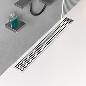 Sistem Drainase Linear Modern OEM 600 MM dengan Saluran Dinding, Grate Slot Hairline, untuk Shower Walk-in Tanpa Ambang - Product Image 6