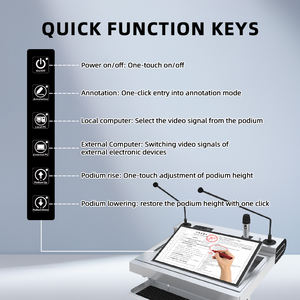 เครื่องบรรยายดิจิทัลแบบแท่นสำหรับห้องเรียนอัจฉริยะแบบดิจิทัลอุปกรณ์สำหรับโบสถ์แท่นบรรยาย - Product Image 4