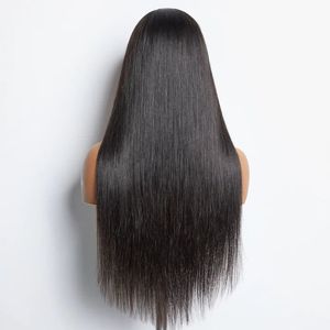 <span class=keywords><strong>Parrucche</strong></span> di <span class=keywords><strong>capelli</strong></span> umani lisci HD da 30-40 pollici con frontale in pizzo, pre-strappate, nere naturali, densità 180%, lunghe e lisce, per donne di colore - Product Image 3