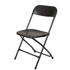 Venta al por mayor 800 Lbs Capacidad de peso Fiesta al aire libre Apilable Metal Plástico <span class=keywords><strong>Americana</strong></span> Blanco Sillas plegables para Eventos Alquiler - Product Image 1