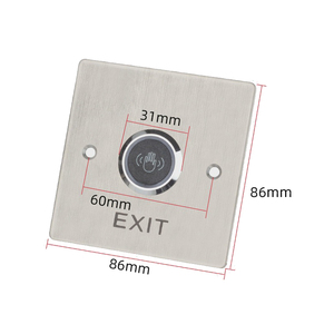 Công tắc nút điều khiển truy cập cảm biến hồng ngoại 31mm 86 loại thép không gỉ ngoài trời không thấm nước đèn chỉ báo cảm ứng - Product Image 1