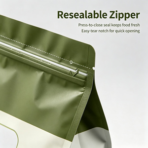 Sachet Doypack Personnalisé en BOPP avec Bec Verseur, Imprimé Offset, Refermable, pour Emballage d'Aliments Secs pour Animaux de Compagnie - Product Image 4
