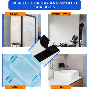 0.75 inch văn phòng phẩm và hộ gia đình mục đích tự dính móc vòng băng dính trở lại buộc băng dính móc vòng lặp - Product Image 4