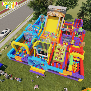 JOYFUL FUN <span class=keywords><strong>Parc</strong></span> à thème gonflable commercial, aire de jeux gonflable extérieure pour enfants - Product Image 3