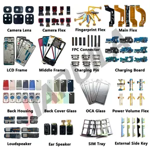 Groothandel Mobiele Reserveonderdelen Vingerafdruk Oplaadpoort Connector Zoemer Ringer Luidspreker Lcd Middenframe Bisel Voorkant Behuizing