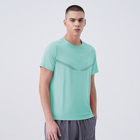 T-shirt de Sport Essentiel Réfléchissant à Manches Courtes, Motif Personnalisé, Léger et Anti-Transpiration pour la Course