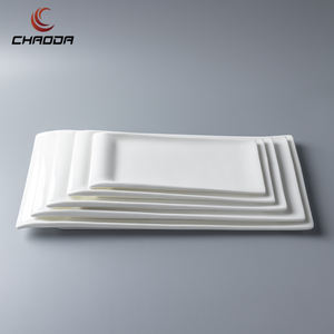Grande rettangolo moderno stoviglie in ceramica in porcellana piatto da portata e bistecca per il servizio di ristorazione - Product Image 6