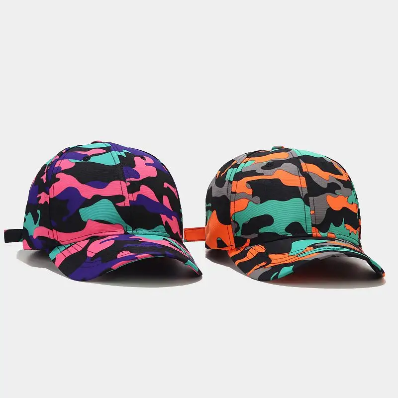 Hot sale New Style Color camouflage baseball sport cap Unisex outdoor travel in four season Adjustable baseball hats