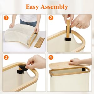 Foldable Basket Organizer for Bathroom Holds 9 Mega/12 Regular Rolls <b>Waterproof</b> Toilet Paper Holder <b>Storage</b> <b>Box</b> - Product Image 5