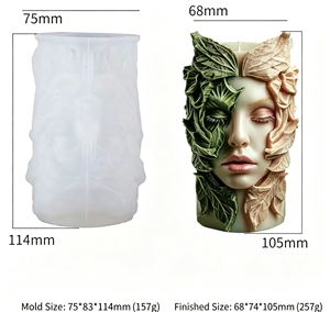 Nouvelles idées : Moule en silicone pour bougie d'aromathérapie « Déesse <span class=keywords><strong>Nordique</strong></span> », forme irrégulière, pour figurines réalistes DIY - Product Image 6