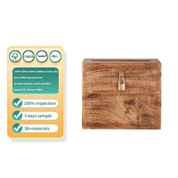 Boîte à suggestions en bois avec serrure et fente pour clé, boîte de collecte en bois naturel, vente en gros directe d'usine pour événements