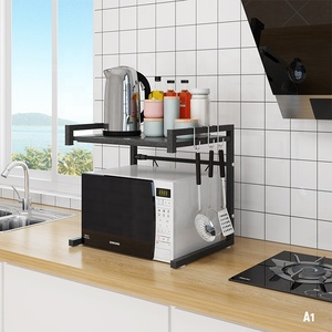 La fabbrica di vendita calda di <span class=keywords><strong>mobili</strong></span> da <span class=keywords><strong>cucina</strong></span> <span class=keywords><strong>Organizer</strong></span> espandere il supporto a microonde mensola Stretch forno rack - Product Image 2