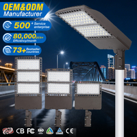 Lampe de rue LED à longue durée de vie, étanche IP66, en aluminium moulé sous pression, conception de refroidissement rapide, 100w 150w 200w 240w 300w