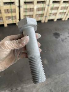 Болты с шестигранной головкой M20 x 50, класс прочности 8.8, оцинкованные горячим способом (HDG), из углеродистой стали, метрические, <span class=keywords><strong>A320</strong></span>-L7, <span class=keywords><strong>ASTM</strong></span> <span class=keywords><strong>A320</strong></span>, класс прочности L7, с крупной резьбой, оцинкованные (CS GALV) - Product Image 2