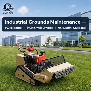 Trinciaerba Semovente Telecomandata a 4 Tempi Senza Fili 800mm per Pendenze fino al 50% con Falciatrice a Flagelli 13HP Diesel Ibrida per Controllo Vegetazione Industriale - Product Image 2