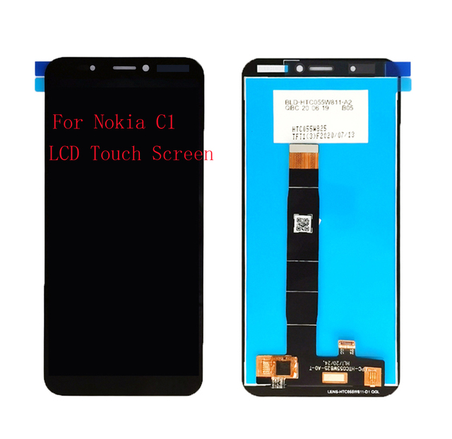 Good Quality Mobile Phone LCD Screen with Touch Digitizer for Nokia C1 LCD TA-1165 Display