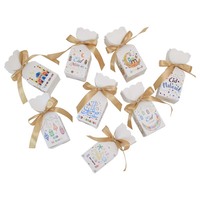 8 Designs Gemischte Eid Mubarak Ramadan Süßigkeiten-Geschenkbox mit Band, Vasenförmige Schokoladenbox für Eid-Partydekoration