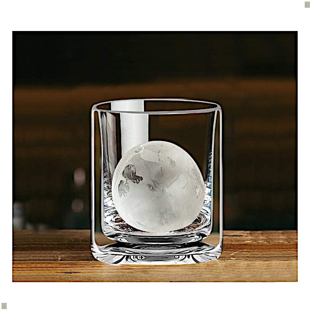 Double Walled Drinking Glass, Manhattan-Style Glass for Hot and Cold Liquids, Whiskey, Bourbon, Vodka, and Borosilicate C