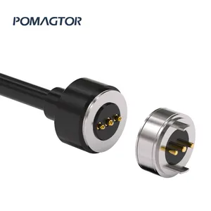 Magnetic Connector Fast Charging and Data Transfer Cable Two in One 3 Pin Medium Voltage Copper Telecommunication, Charging 12V