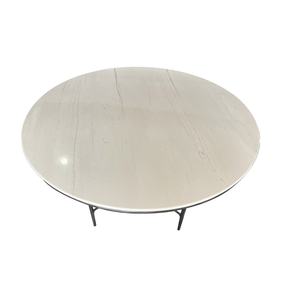 Mesa de Lujo con Base de Hierro Forjado Negro, Mesa de Comedor Redonda Moderna de Mármol Natural para 6 a 8 Personas - Product Image 6
