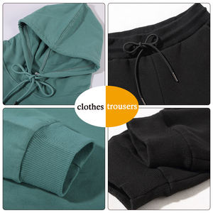 Survêtement de sport unisexe à capuche pour hommes et femmes, <span class=keywords><strong>Logo</strong></span> personnalisé, vêtement uni pour le Jogging, survêtement de Fitness, vente en gros, - Product Image 3