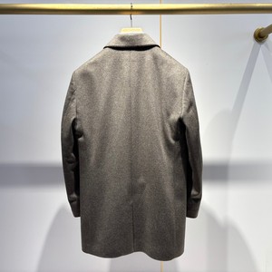 Chaqueta de Invierno de Cachemira Pura para Hombre, <span class=keywords><strong>Abrigo</strong></span> de Una Sola Pieza con Textura de Avena Premium, <span class=keywords><strong>Abrigo</strong></span> <span class=keywords><strong>Chesterfield</strong></span> Clásico Entallado - Product Image 4
